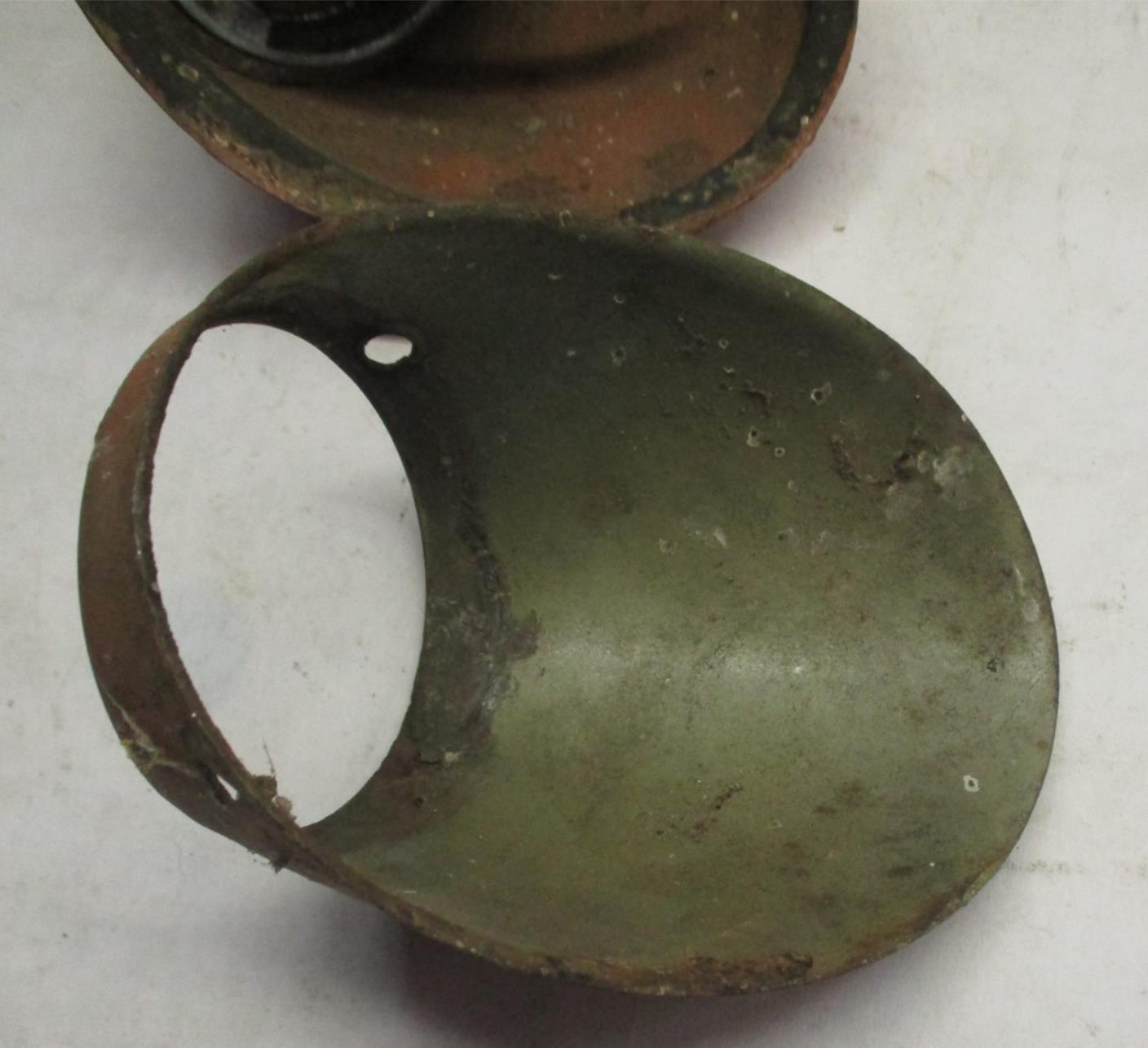 Set of Vintage Antique Hella Marker Fender Lights Housings Harley Automobile