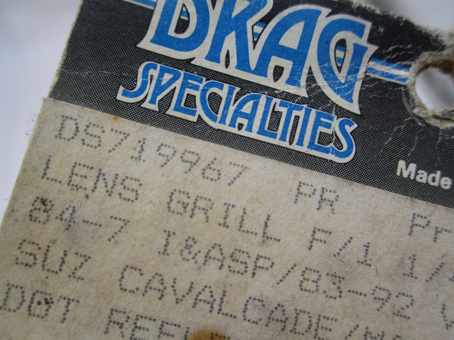 Drag Specialties Lens Grill 1 1/4" x 3 1/4" Yamaha Venture Suzuki Honda GL1800