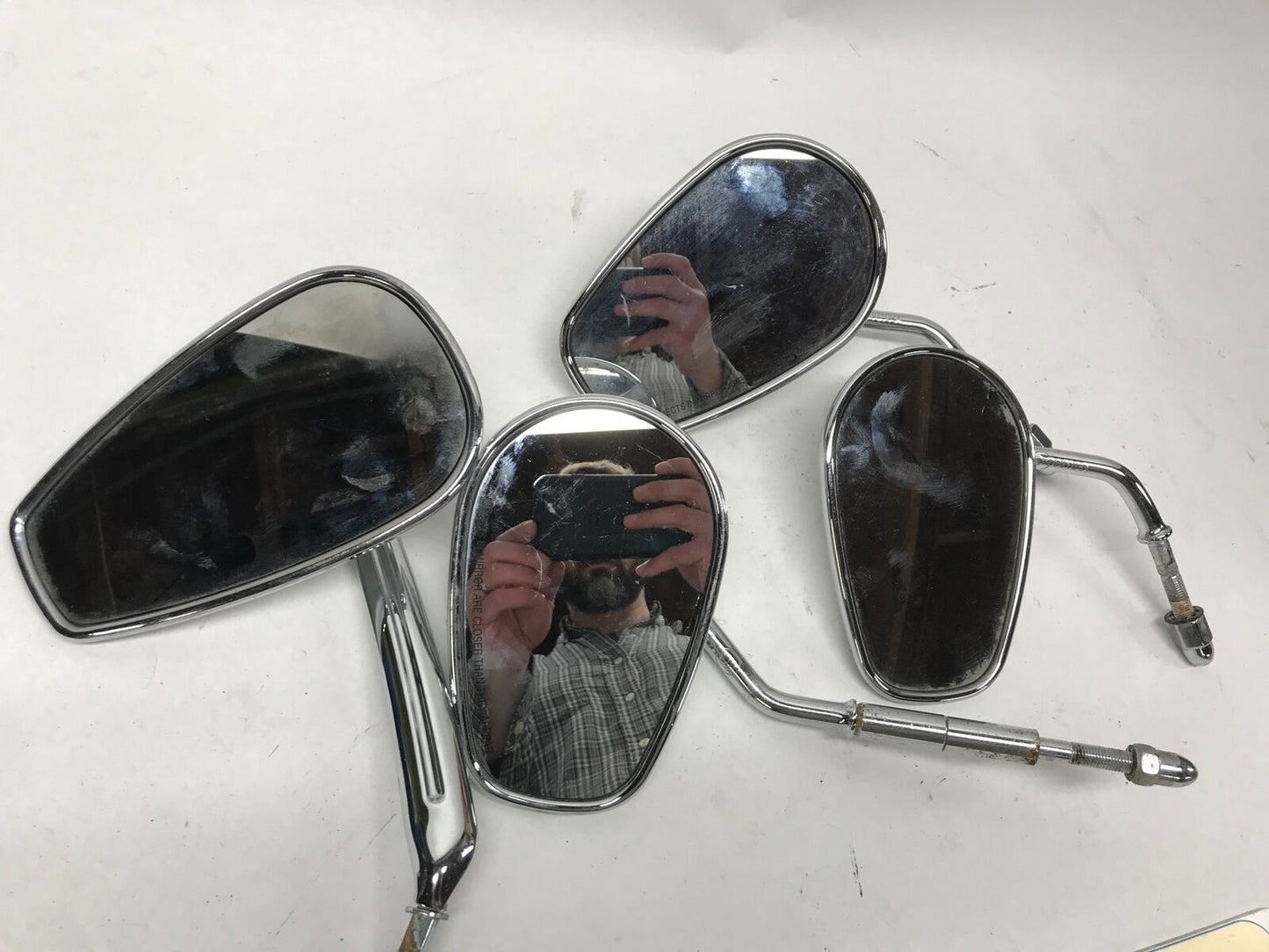 Mixed Lot of Harley Style Chrome Rear View Mirrors