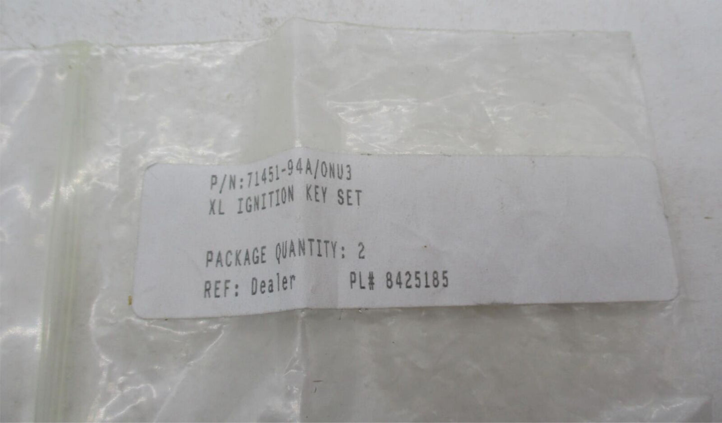 Harley Davidson Genuine NOS Key Set 71451-94A Code: 0NU3