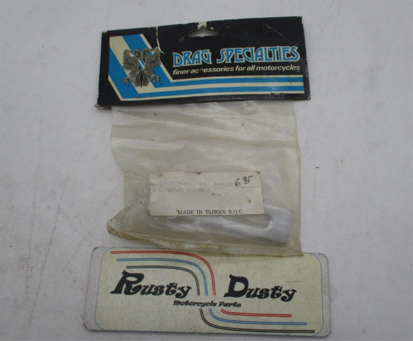 Drag Specialties Universal Motorcycle Chrome L Bend Bracket Hanger 203080