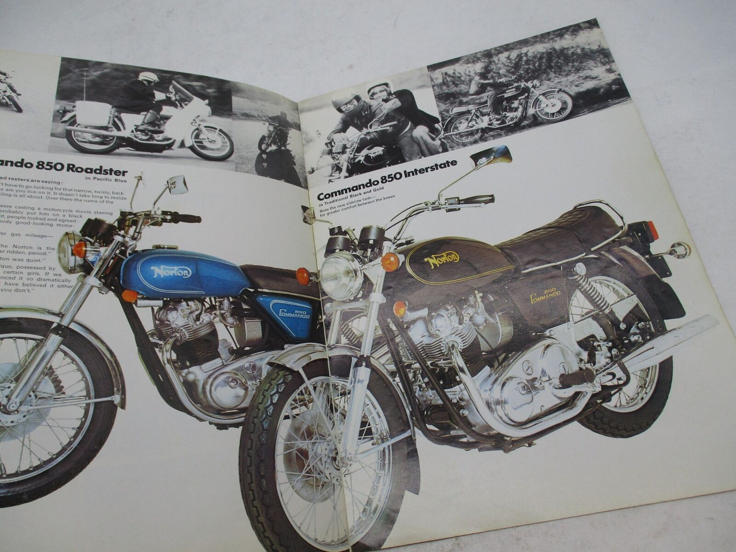 Original Norton 850 Roadster Interstate Isolastic Hi-Rider Sales Brochure