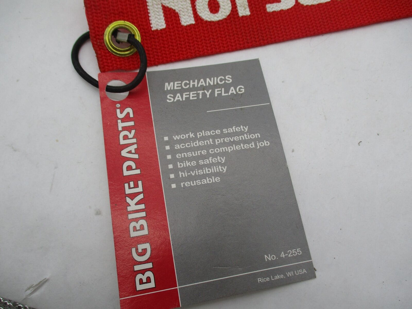 Big Bike Parts Not Safe to Ride Mechanics Safety Flag 4-255