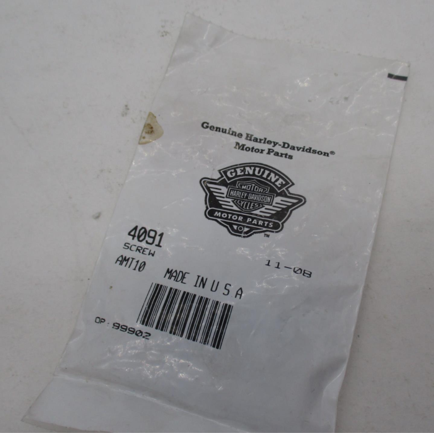 Harley Davidson Pack of 10 Genuine NOS Hex Head with Washer Screws 4091