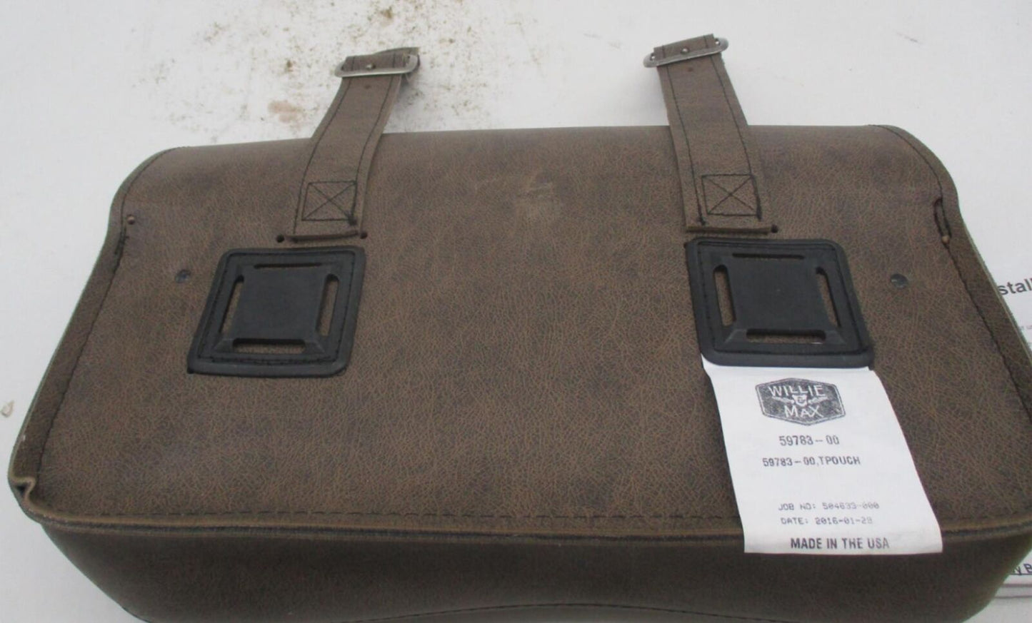 Willie & Max Double Down Motorcycle Harley Davidson Brown Tool Pouch 3510-0064
