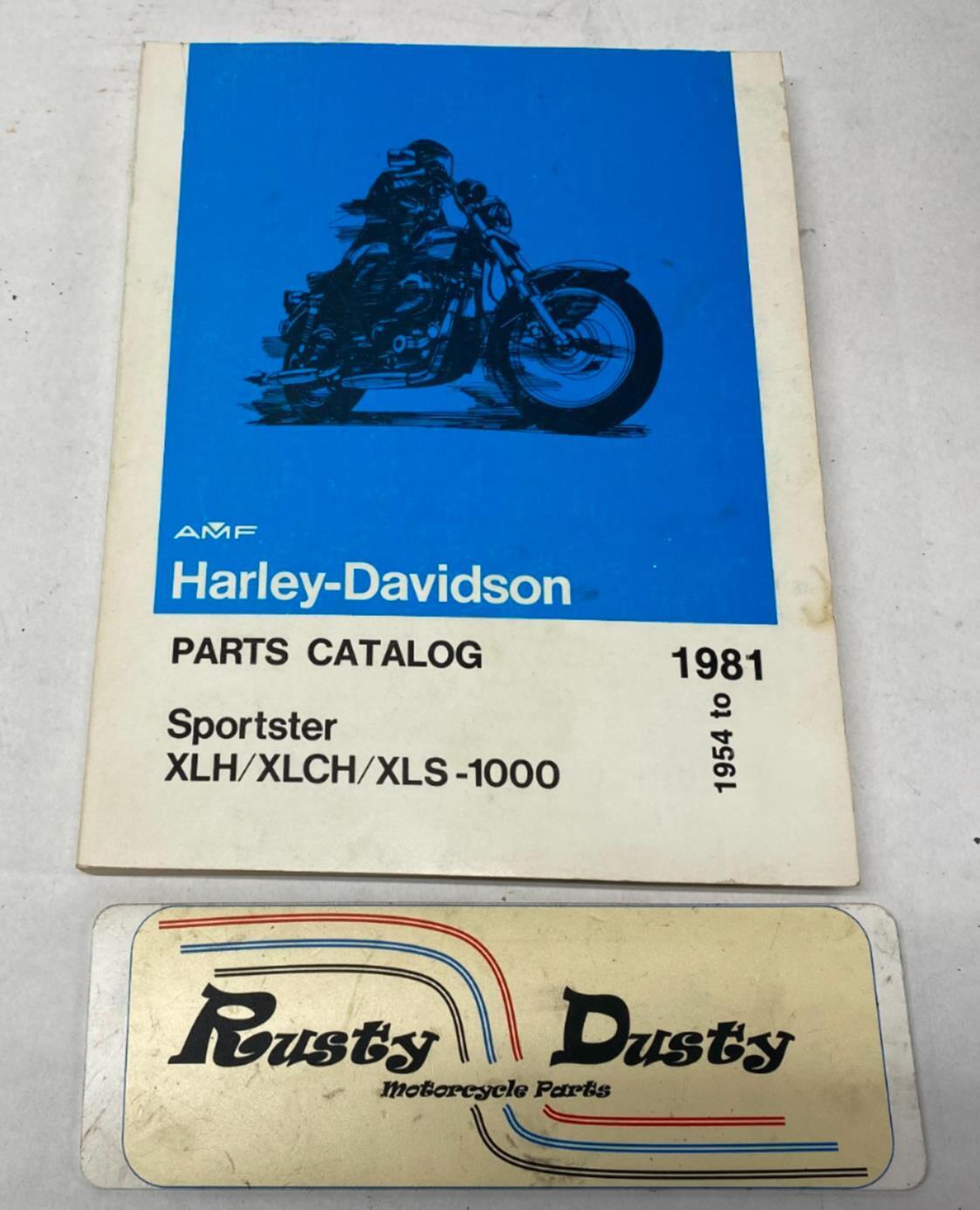 Harley Davidson AMF Genuine Parts Catalog Sportster XLH XLCH XLS1000