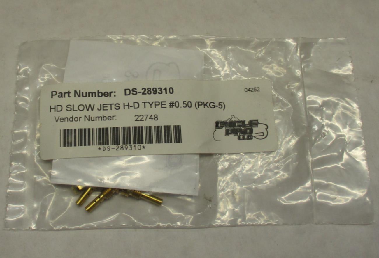 Lot of (5) Cycle Craft #50 Harley Davidson Keihin Pilot Jet 22748 DS-289310