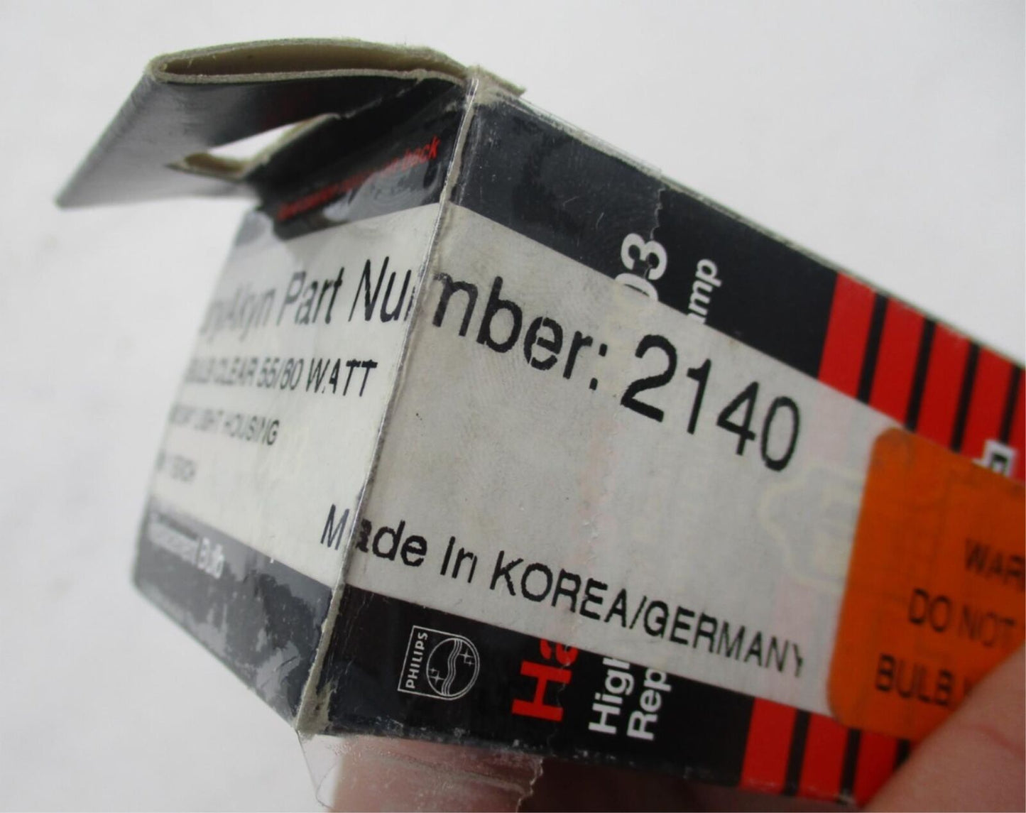 Philips Replacement Halogen Bulb Clear 12V 55/60 Watt 9003 Harley