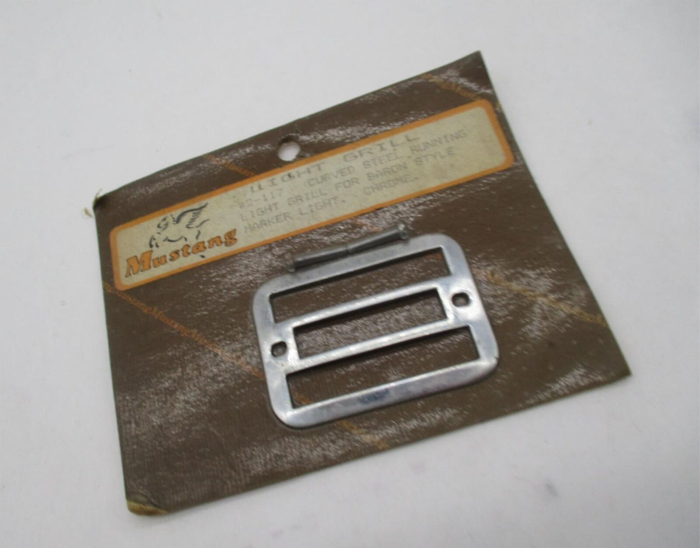 Mustang Harley Davidson Curved Steel Baron Marker Style Light Grill 2-117