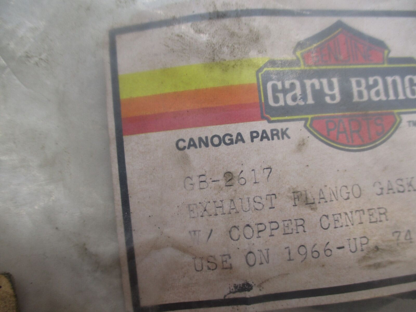 Lot of 4 Harley Davidson 1977-Up 74" Gary Bang Exhaust Flange Gaskets GB-2617