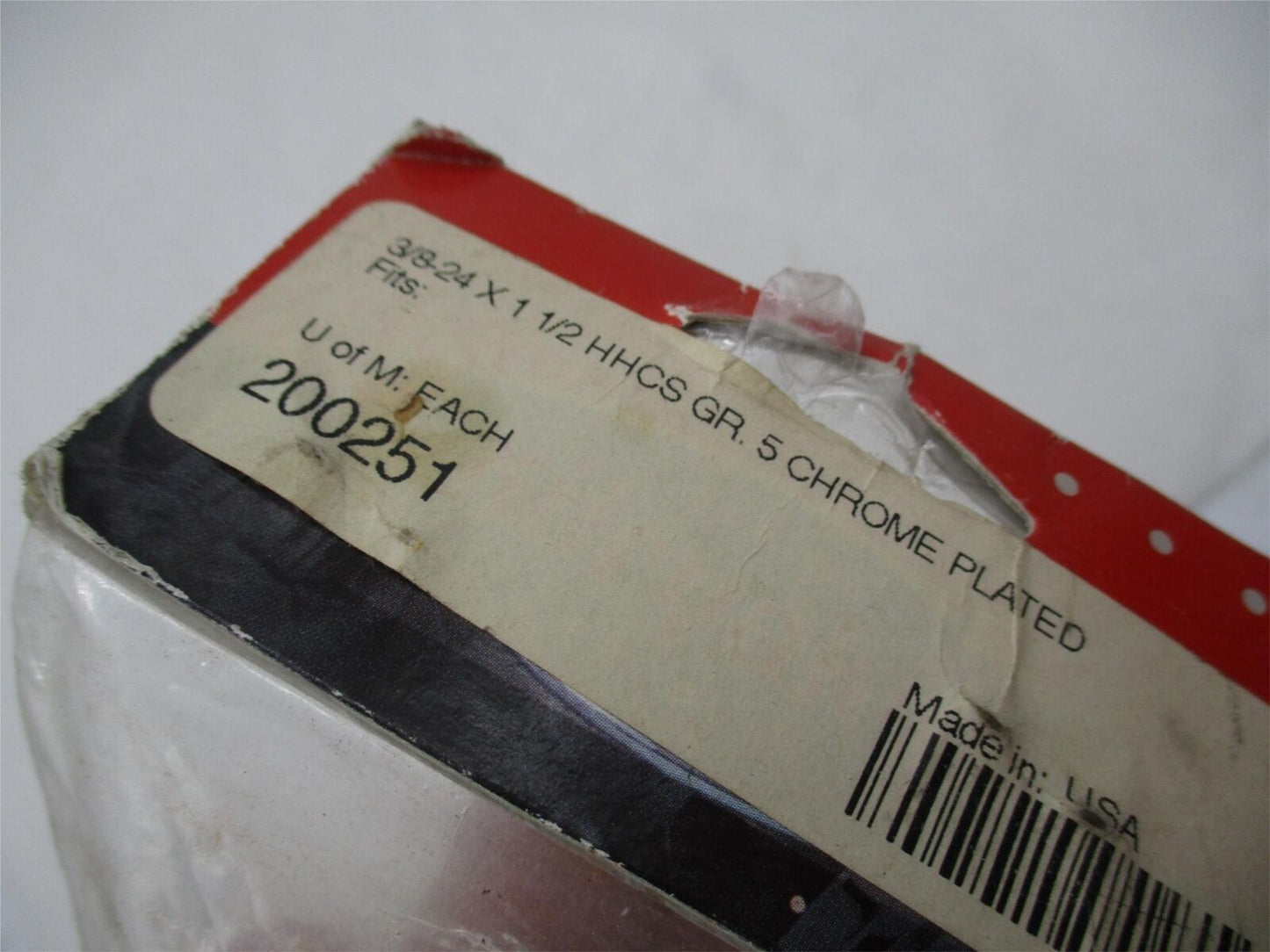 Pack of 2 Kuryakyn Chrome Plated Hex Bolt 3/8-24 x 1-1/2 200251