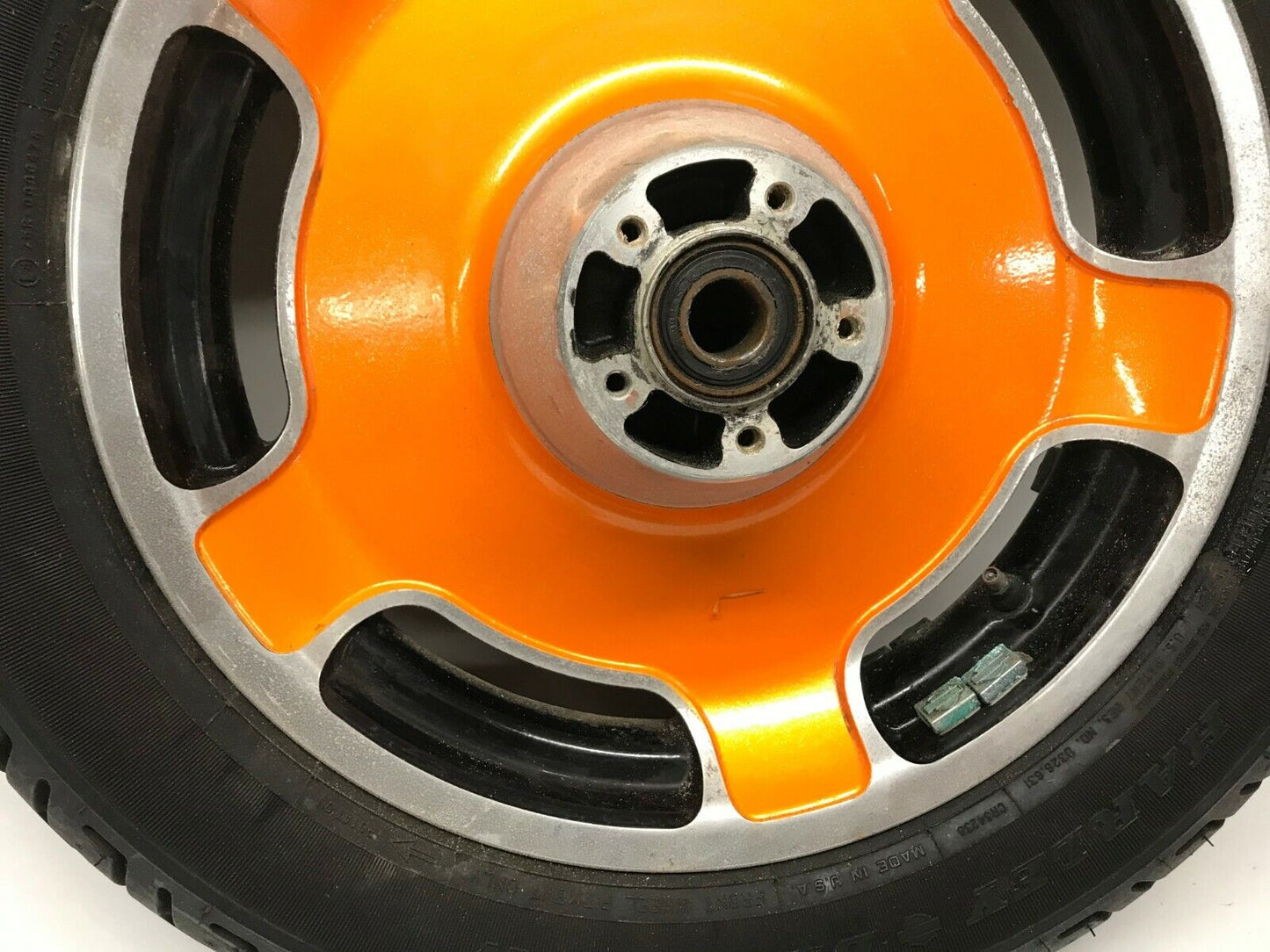 Genuine OEM Harley Touring Road King 16x3 Front Wheel Rim Powder Coated Orange