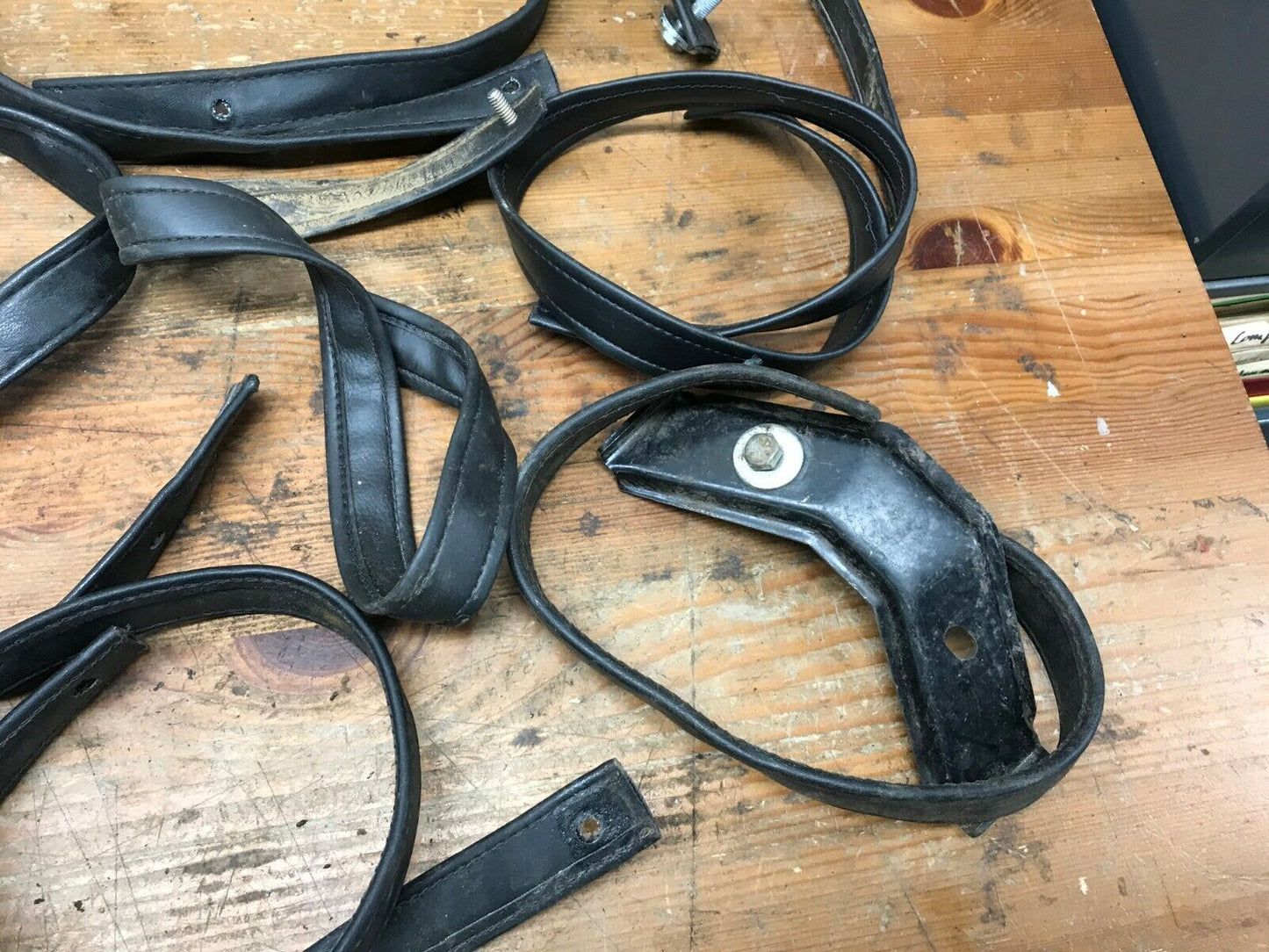 Mixed Lot (8) Harley Davidson Mixed Lot of grab Seat Passenger Straps black