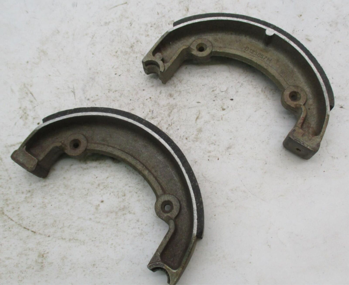 Pair of Vintage Motorcycle Brake Shoes B123667M