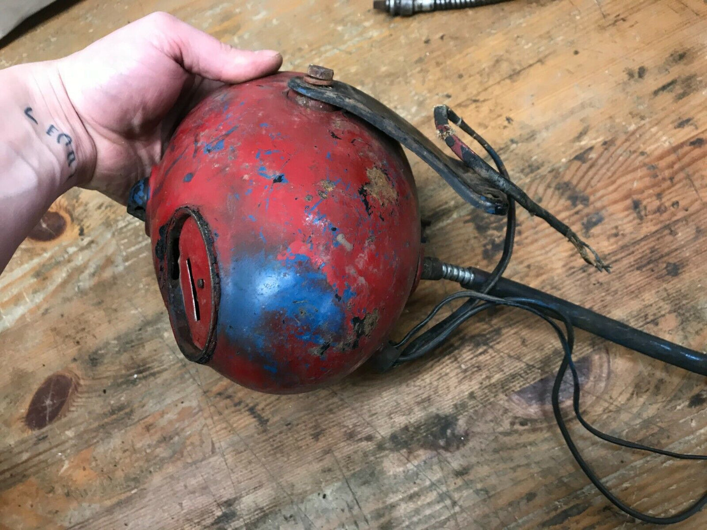 vintage Harley Davidson AMF Aermacchi Z90 Headlight Bucket Speedo Speedometer