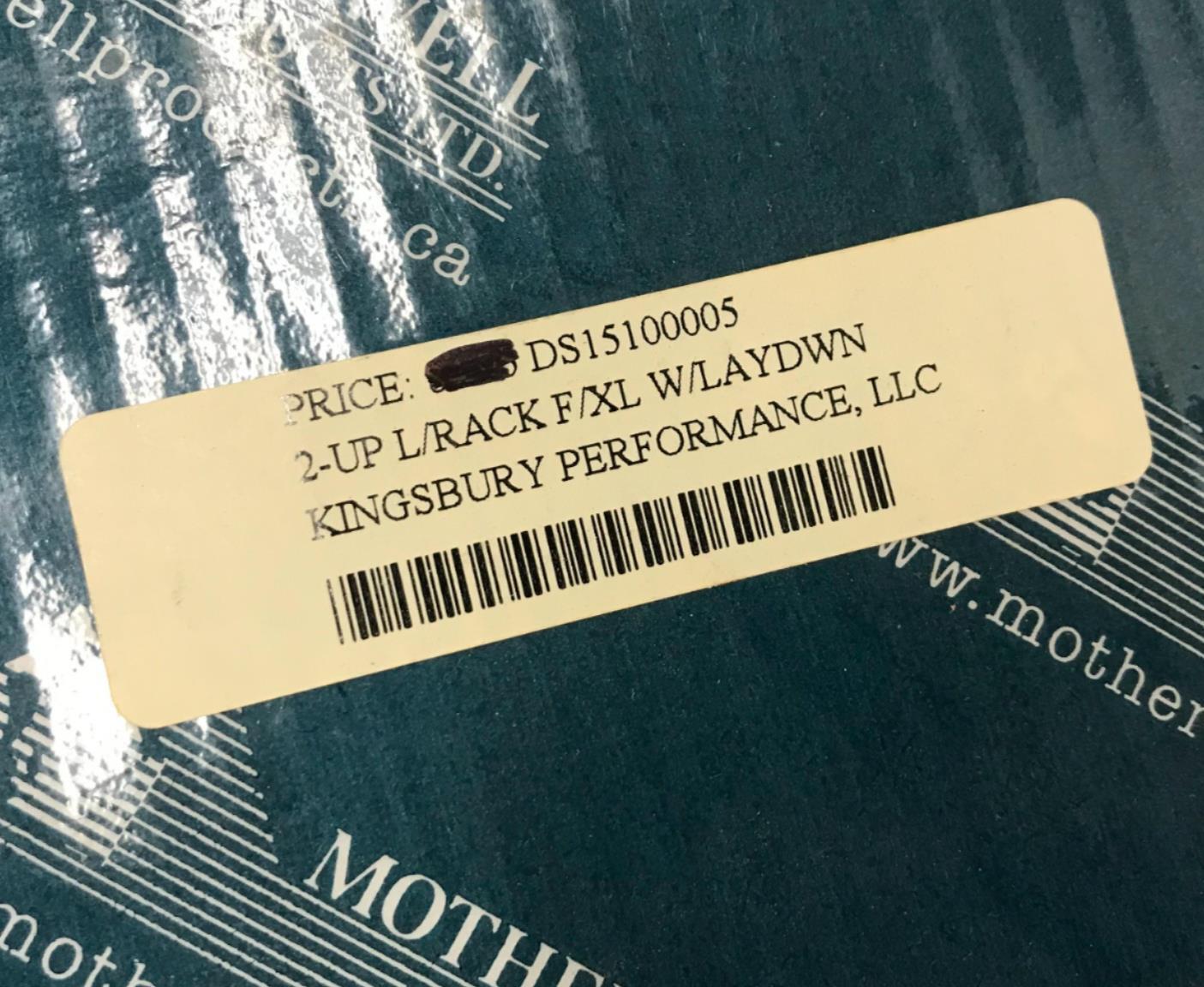 Harley 2-UP Luggage Rack FX FL XL w/ Laydown 1510-0005 Motherwell