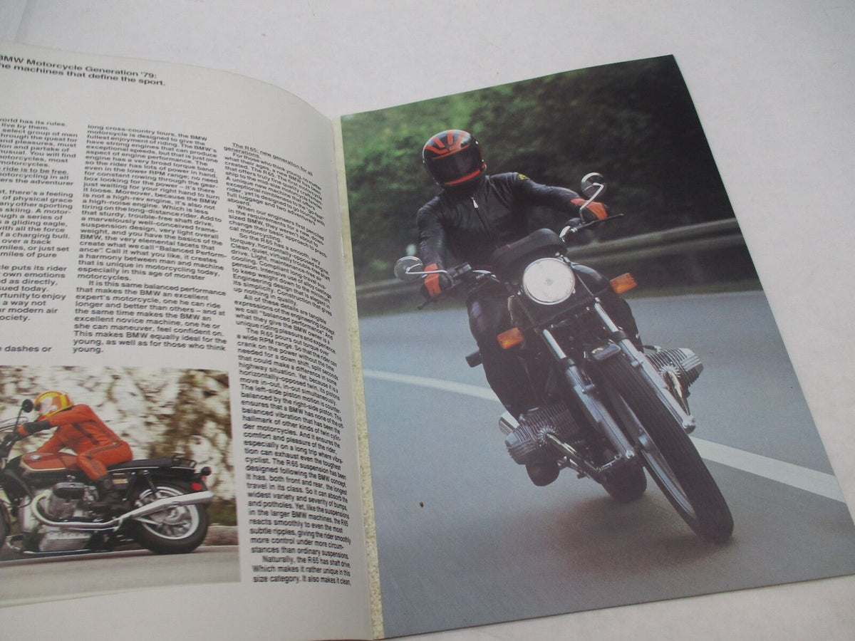 BMW R100S R100RT R100S R100T R80/7 R65 Sales Marketing Dealership Brochure