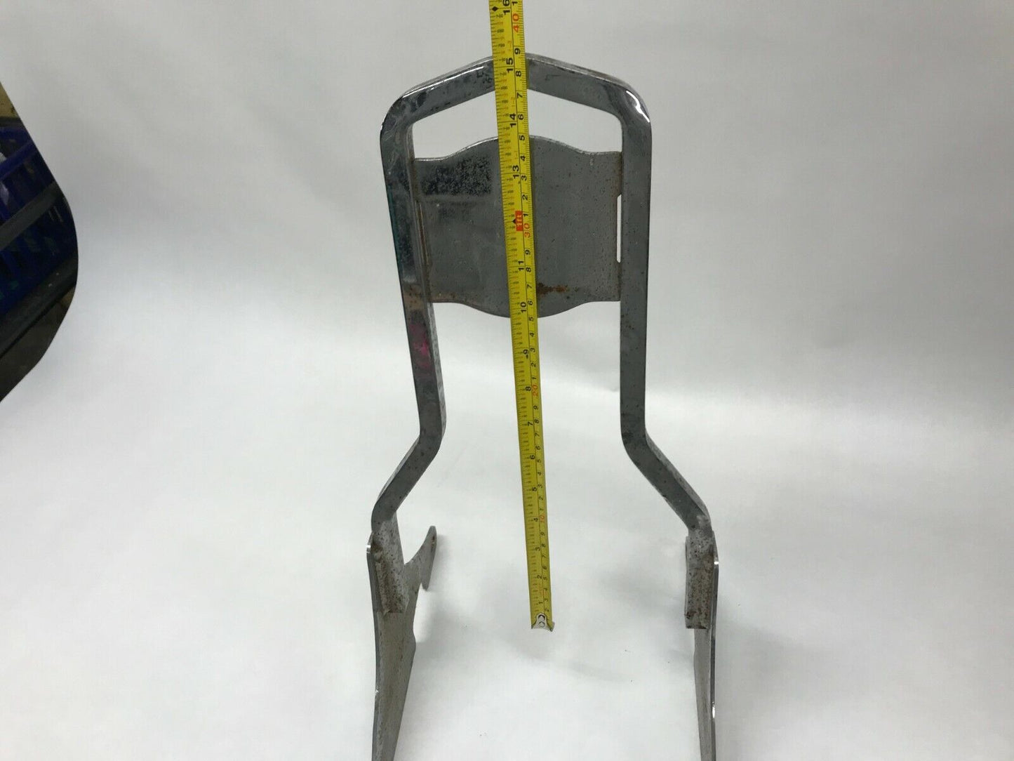 Harley Davidson Softail Sissy Bar Sideplates Chrome FXST FL Upright Rigid 19"