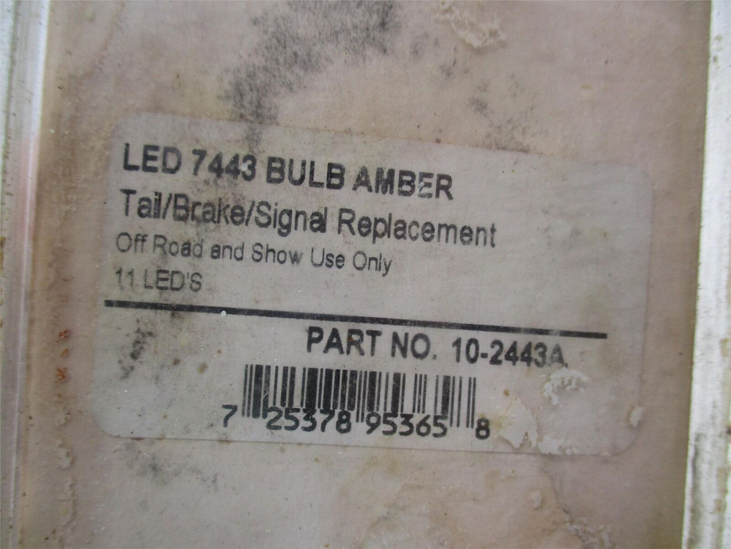 Show Chrome Replacement Tail, Brake, and Signal LED Amber Bulb 7443  10-2443A