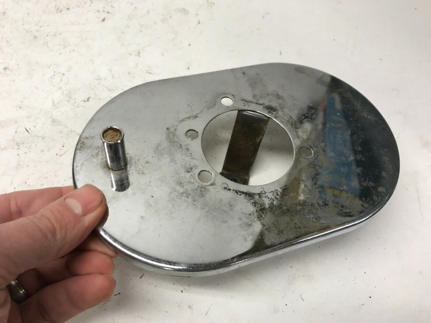 Harley Air Cleaner Backing Plate Bendix Ironhead Shovelhead Bobber Chopper