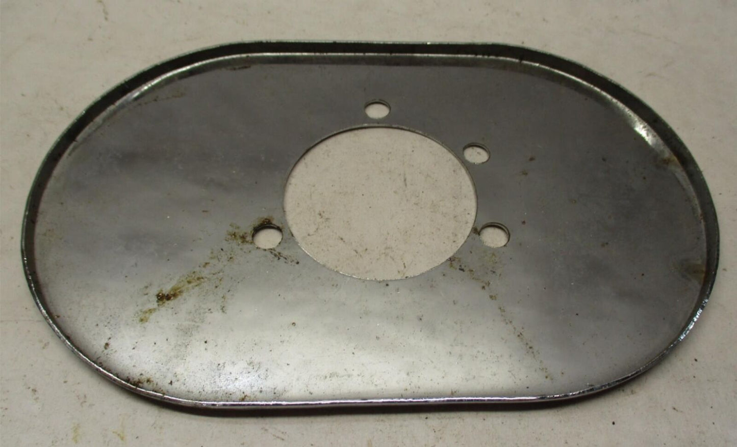 Harley Davidson Chrome Oval Bendix Carb Backing Plate