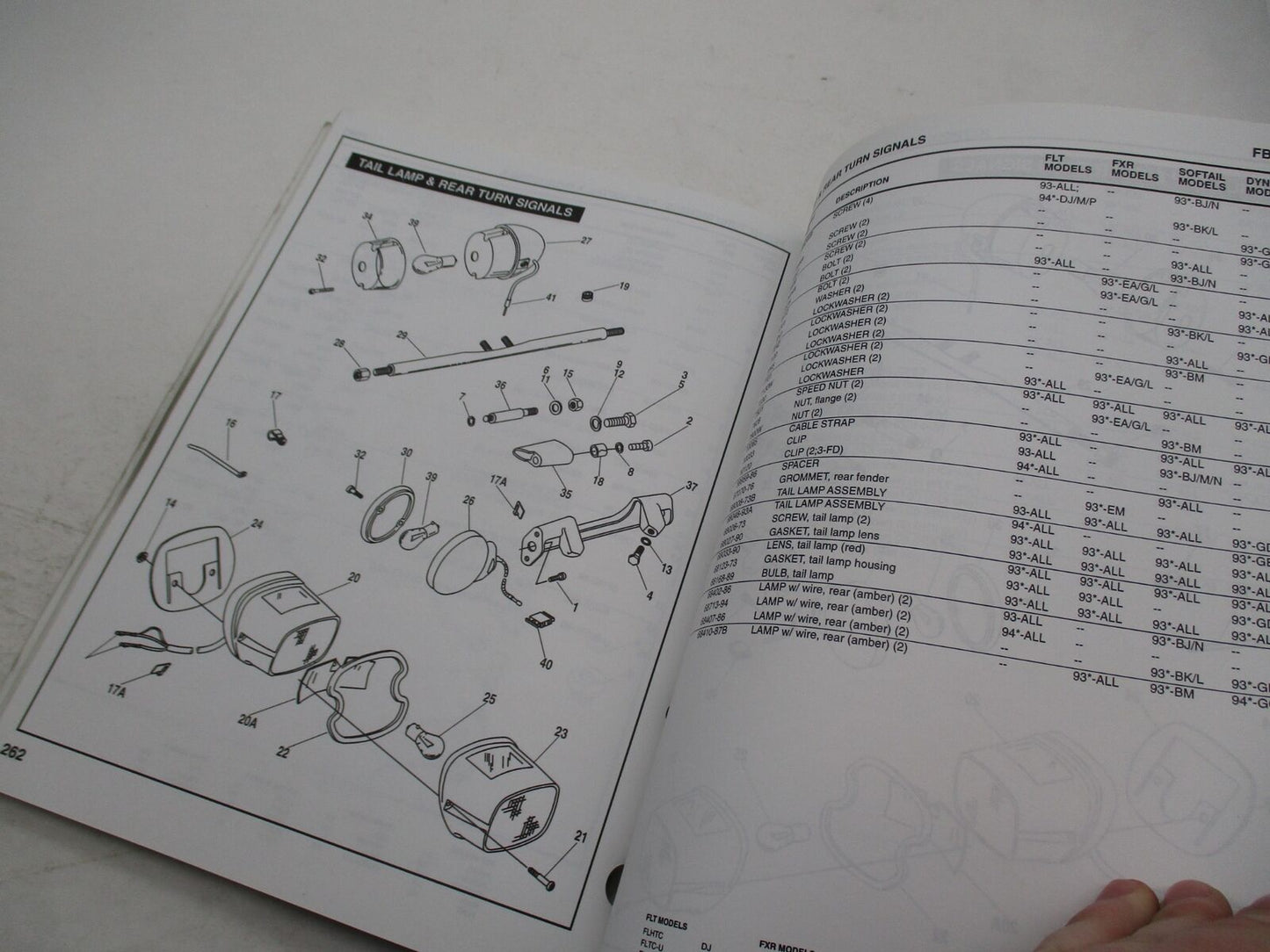 Harley Davidson Genuine Official Factory 1993 & 1994 Parts Catalog 99450-94A