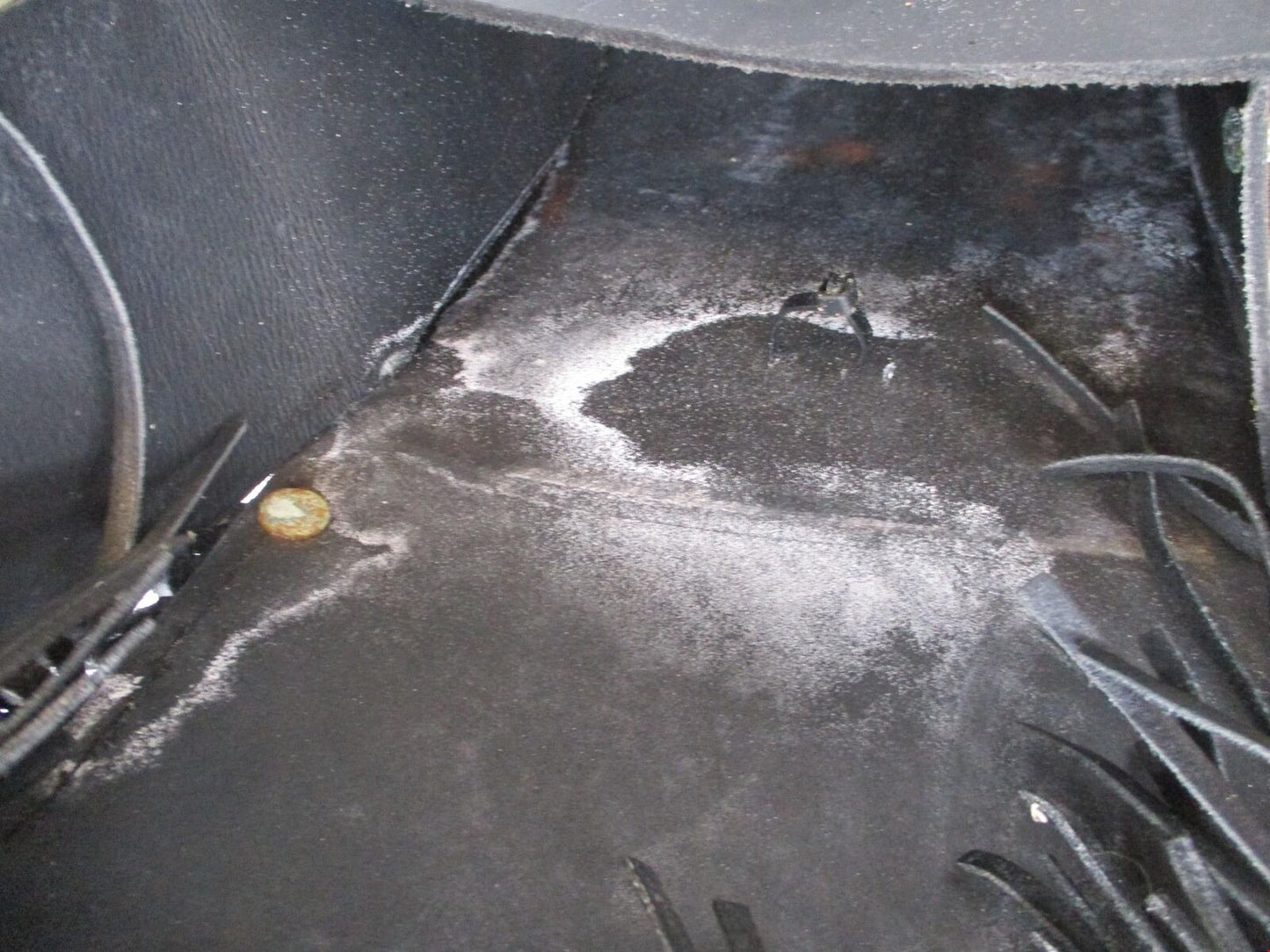 Harley Davidson Black Leather Pouch Bag Sissy Bar Backrest Pouch Tassels