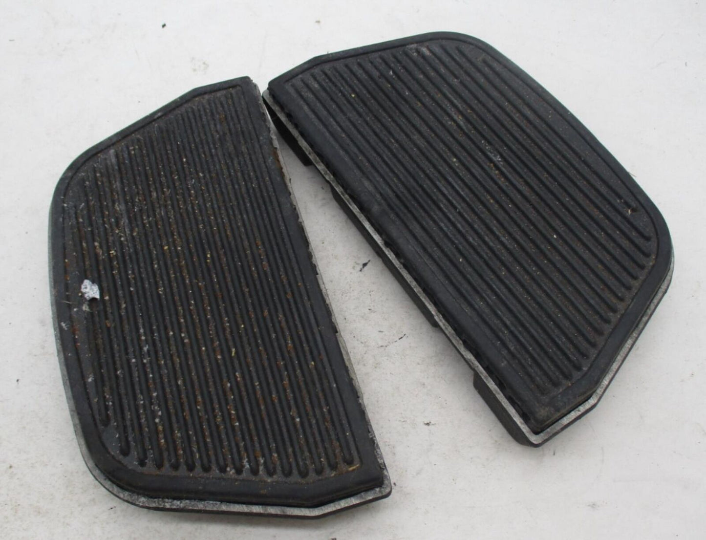 Pair of Harley Davidson Passenger Floorboards Base plates and Rubber Inserts