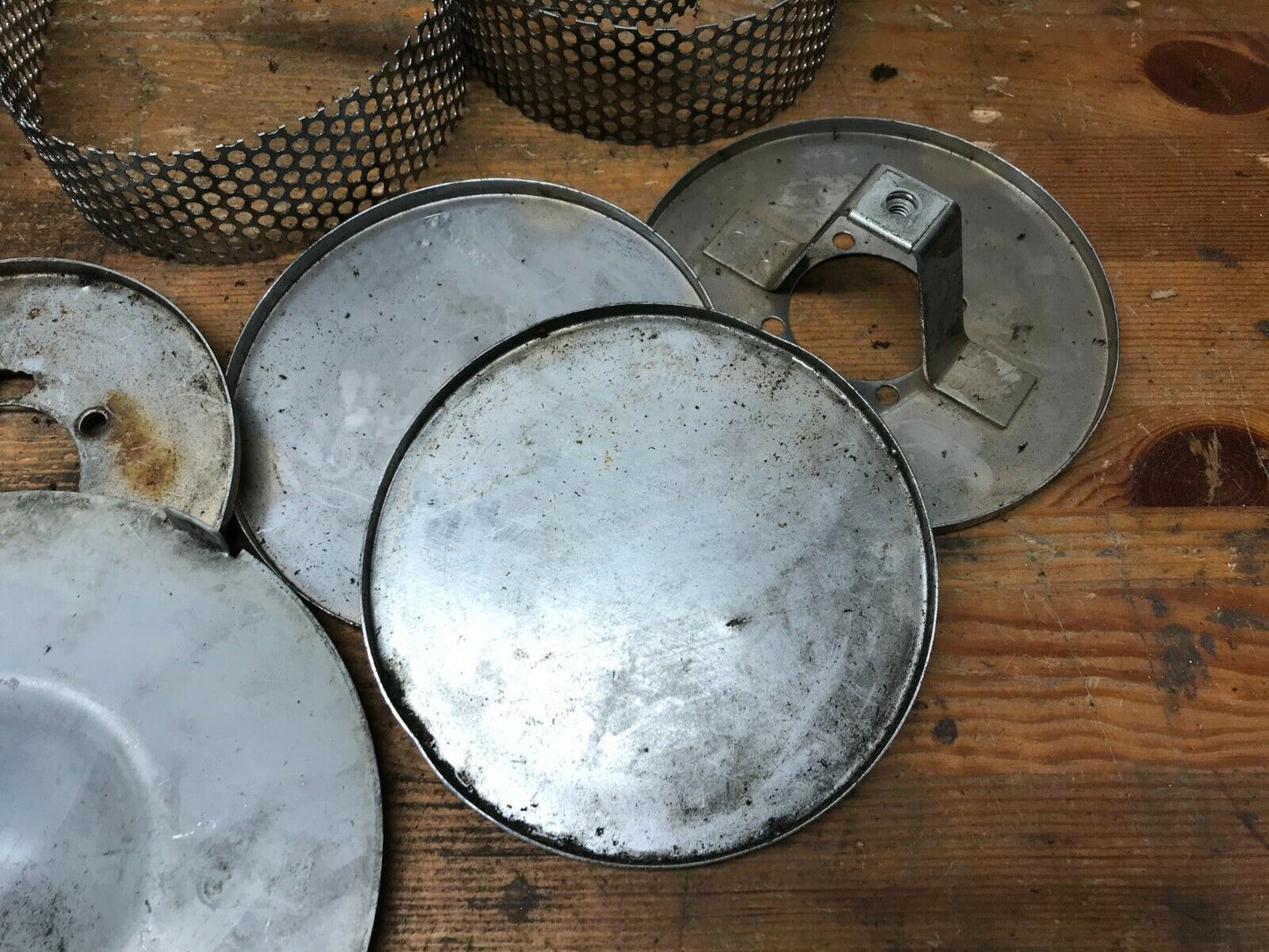 Lot of harley davidson panhead Shovelhead Ironhead backing plates air cleaners