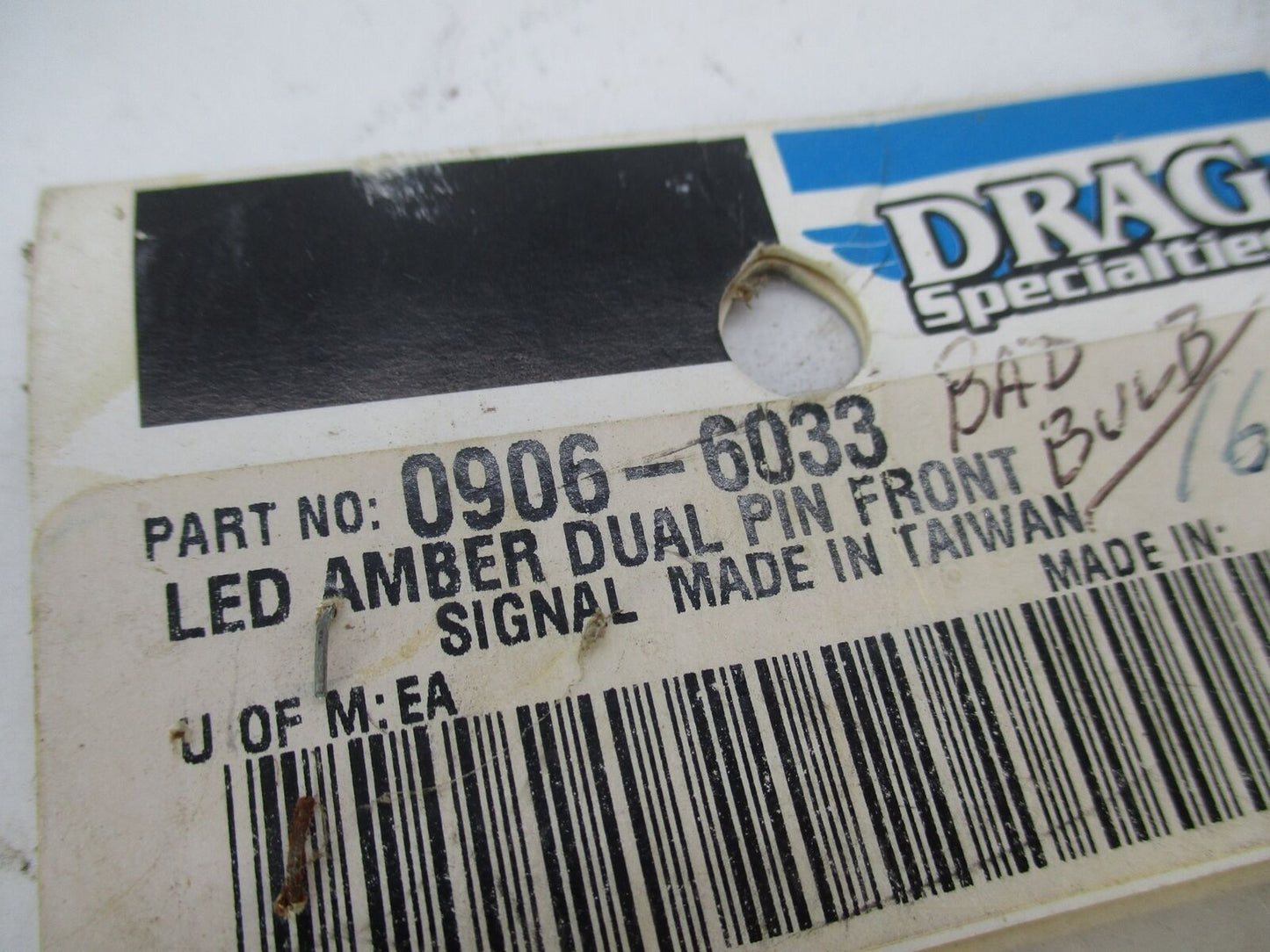 Drag Specialties Harley Davidson Front LED Dual Pin Amber Bulb 0906-6033