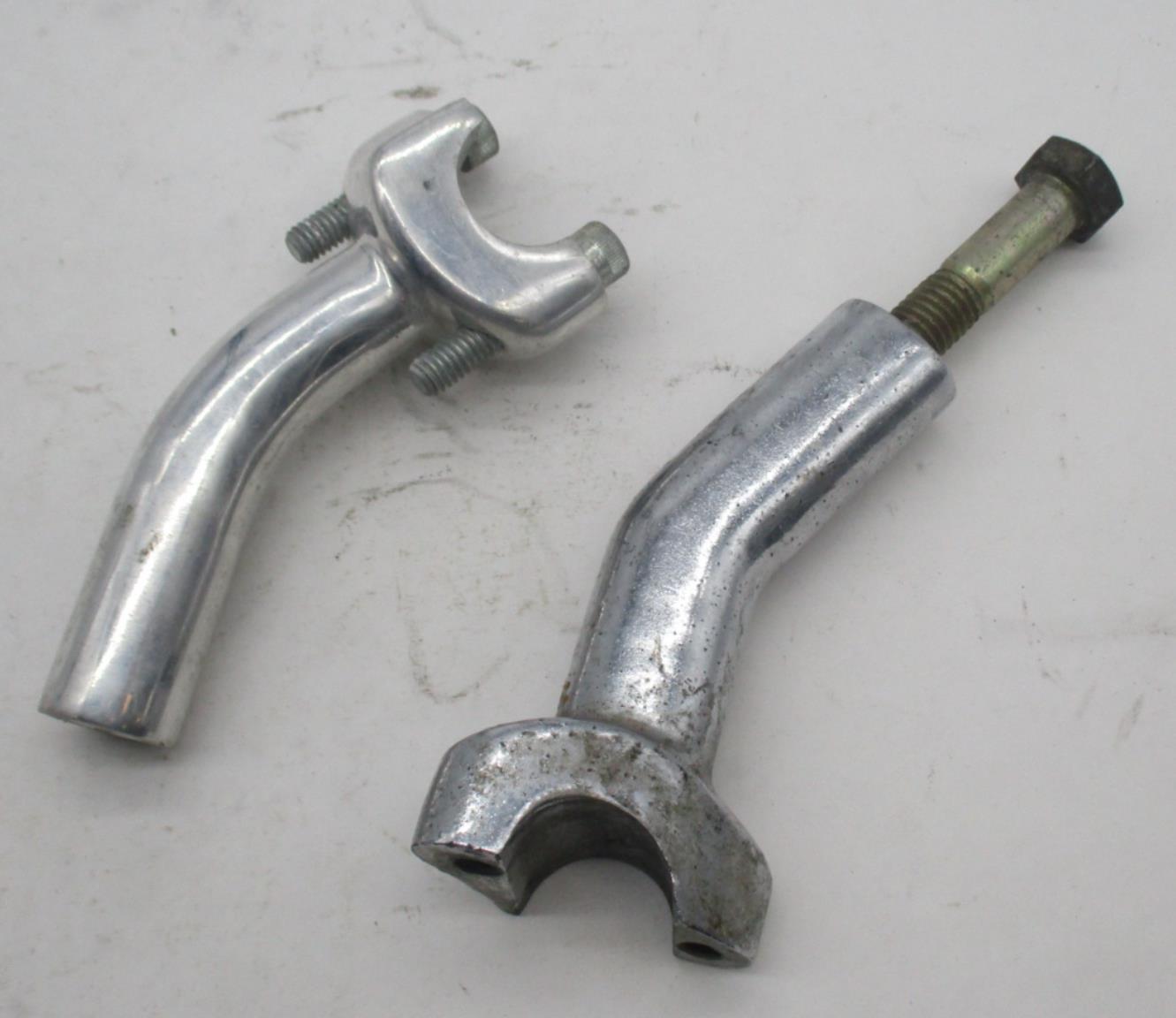 Lot of 2 Left Sides Harley Davidson Handlebar Clamp 4" Risers