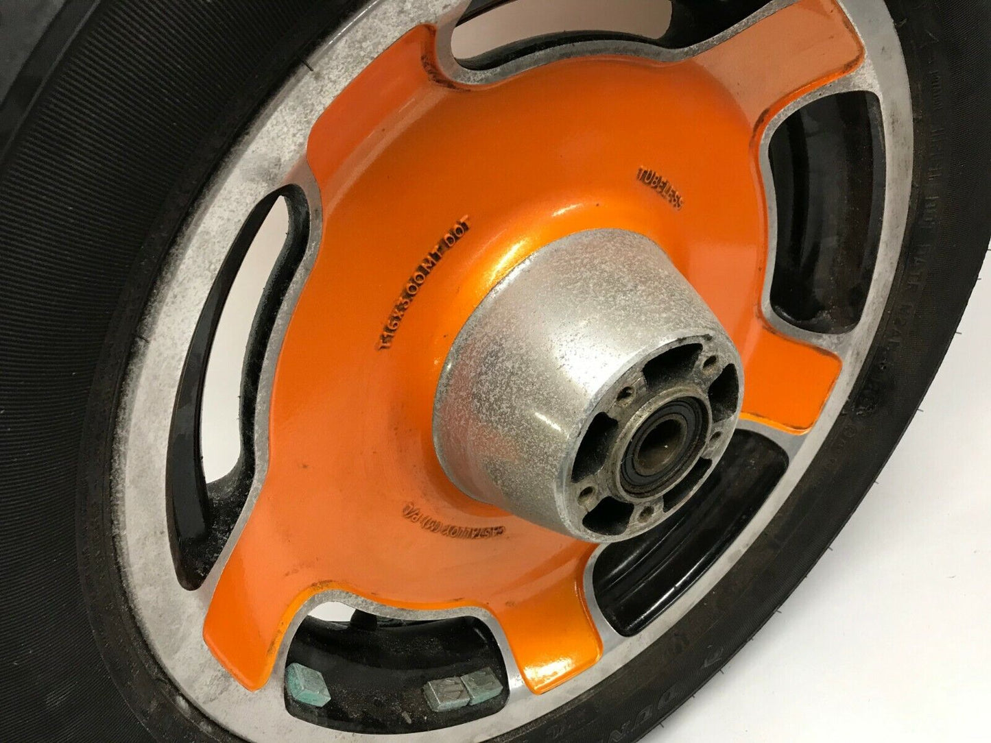Genuine OEM Harley Touring Road King 16x3 Front Wheel Rim Powder Coated Orange
