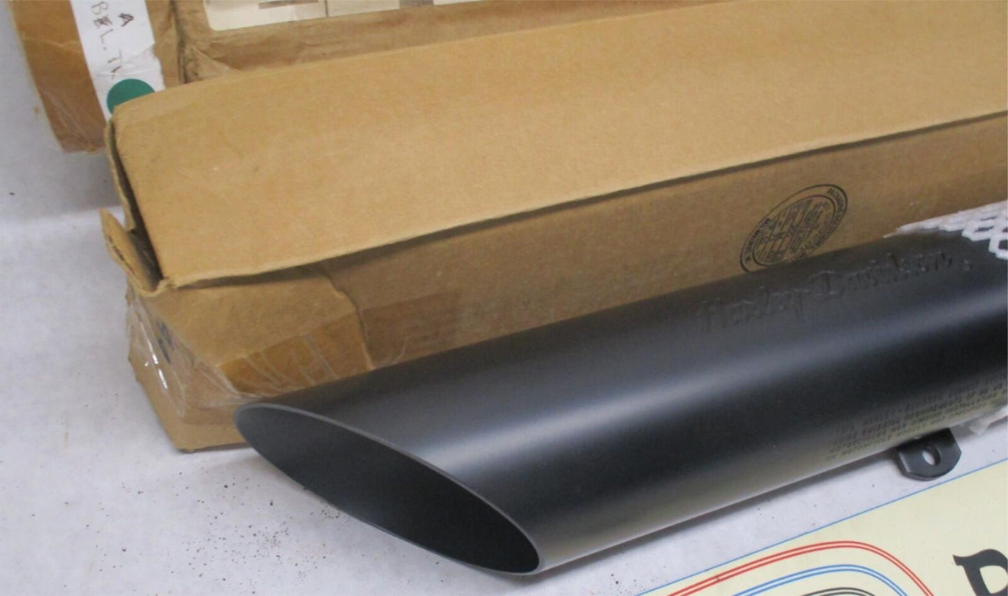Harley Genuine NOS Slash Down XL Sportster Black Exhaust Mufflers 80310-99