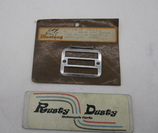 Mustang Harley Davidson Curved Steel Baron Marker Style Light Grill 2-117