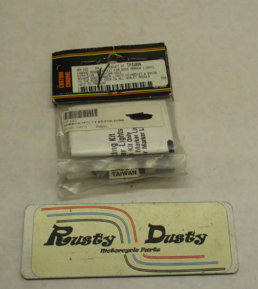 Custom Chrome 09-152 Harley Davidson Doss Marker Light Mirror Mounting Kit