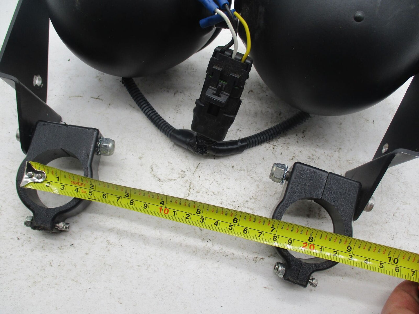 Universal Motorcycle Dual Headlight Fork Mounted Setup Chopper Bobber