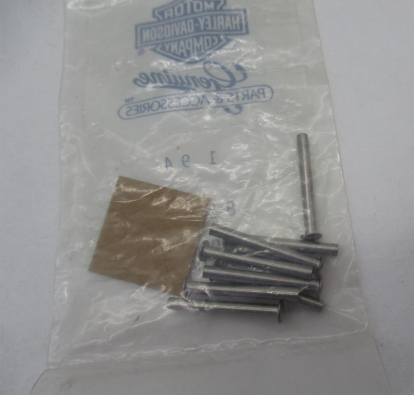 Pack of 10 Harley Davidson Genuine NOS Semi-Tubular Rivets 8502