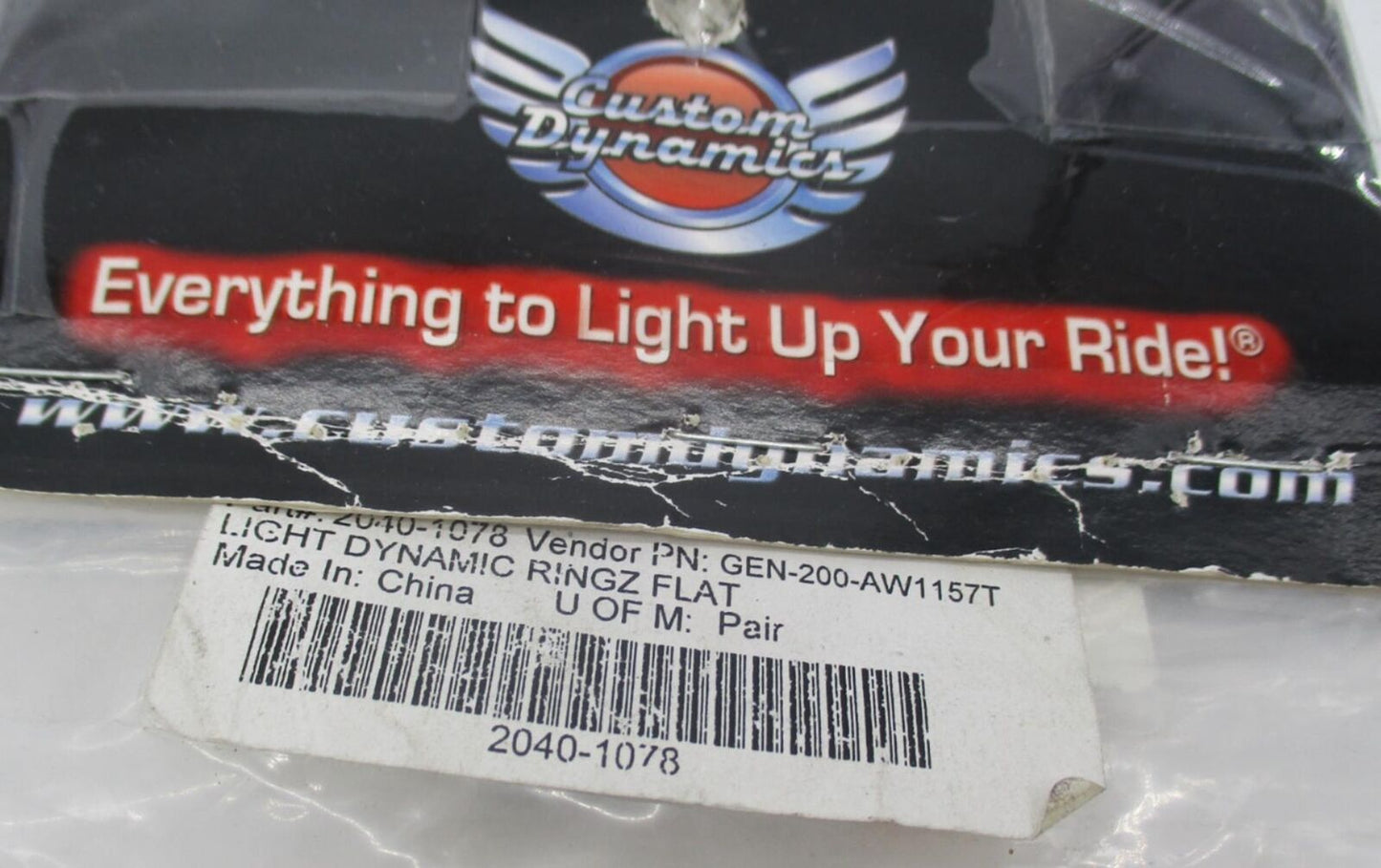 Harley Davidson Custom Dynamics Flat Style Turn Signal LED Inserts 2040-1078