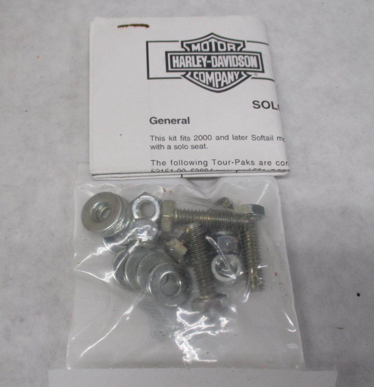 Harley Davidson Genuine NOS 2000+ Softail Solo Detachable Tour Pack 53559-04