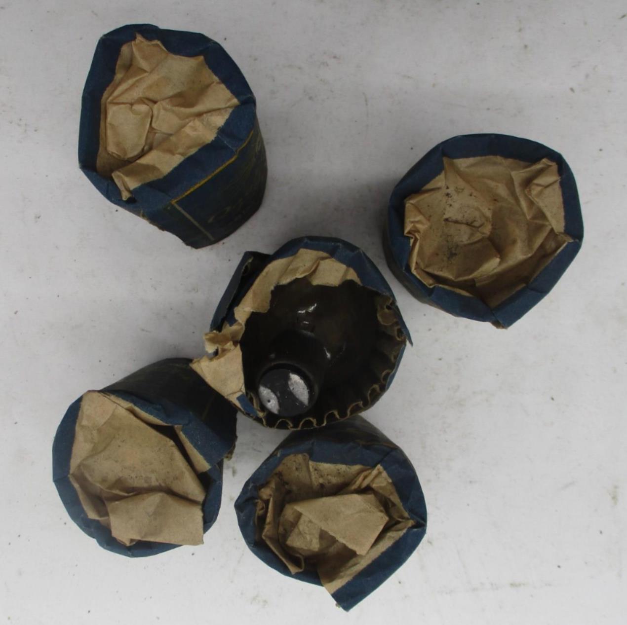 Lot of 5 Vintage Auto Motrocycle Antique Titan Lamps Light Bulbs 6-8V