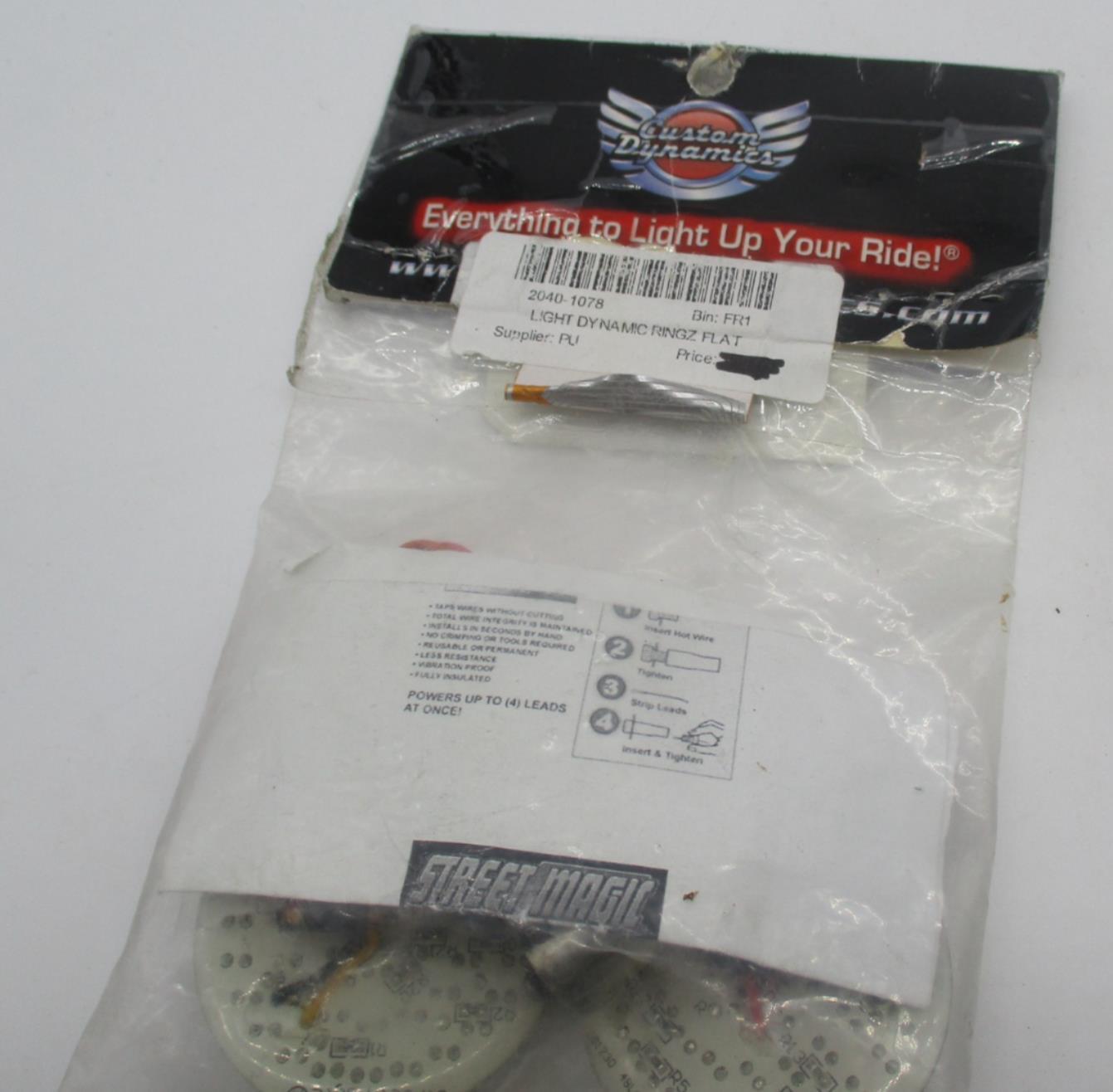 Harley Davidson Custom Dynamics Flat Style Turn Signal LED Inserts 2040-1078