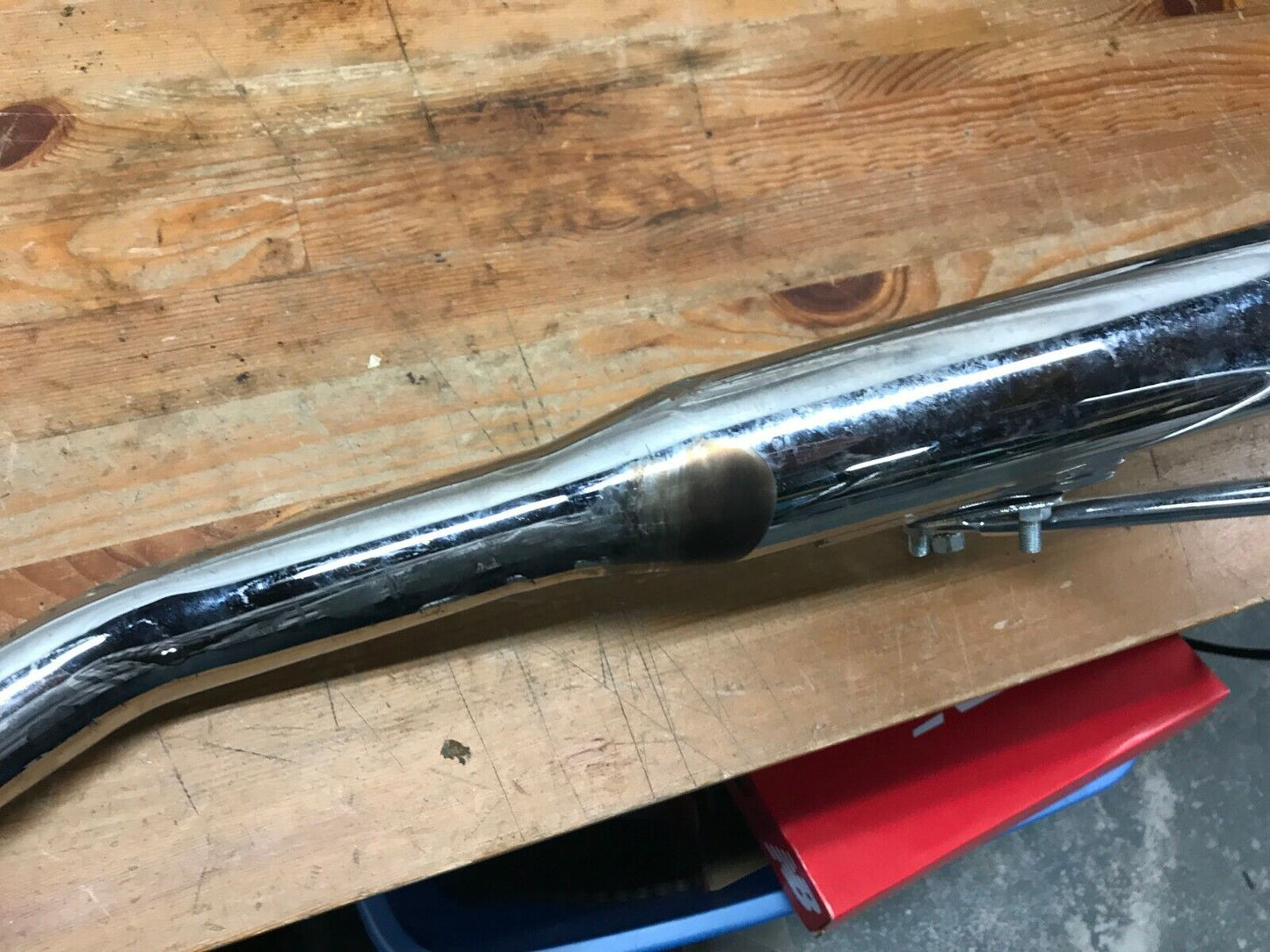 Harley Slash Cut Single Pipe Exhaust Shovelhead FX FXR Touring