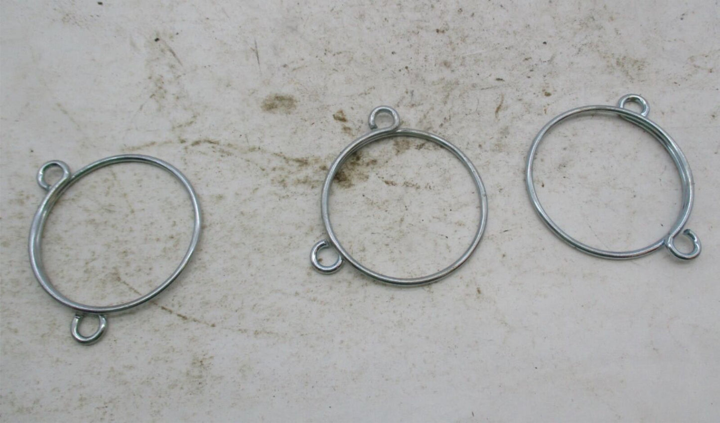 Lot of 3 Triumph Front Fork Gaitor Boot Retaining Clamp Spring Rings