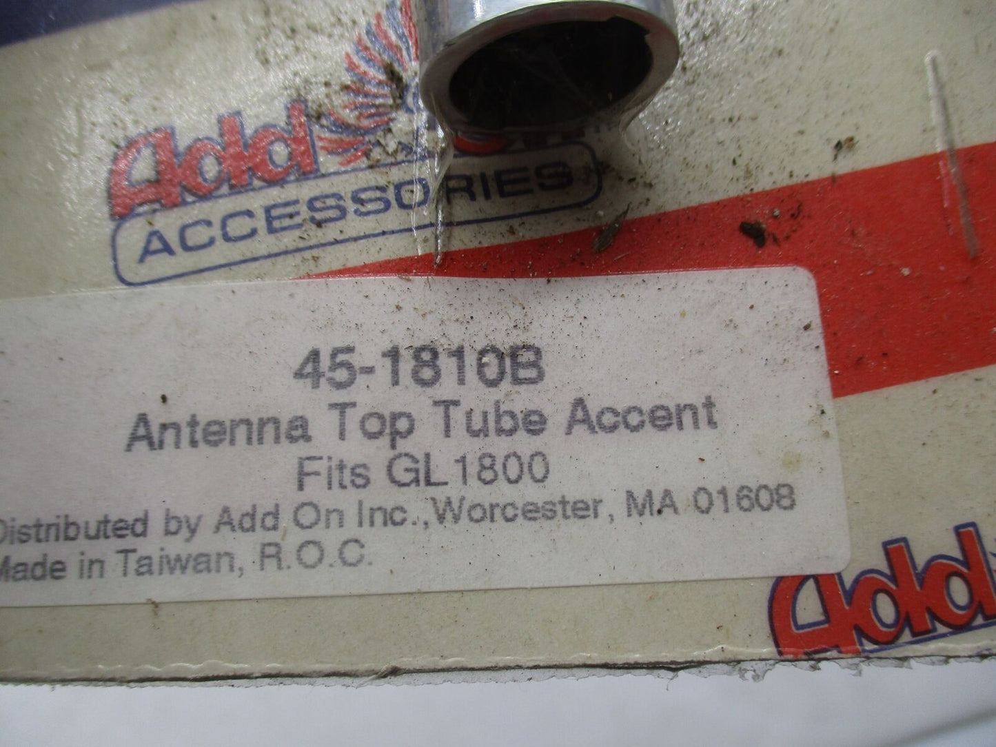 Add On Inc Honda Goldwing GL1800 Chrome Antenna Top Tube Accent 45-1810B