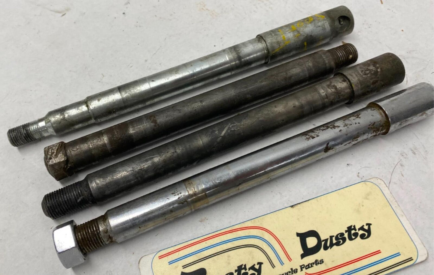 Mixed Lot of Harley Davidson Front Rear Wheel Axles Sportster Narrow Glide