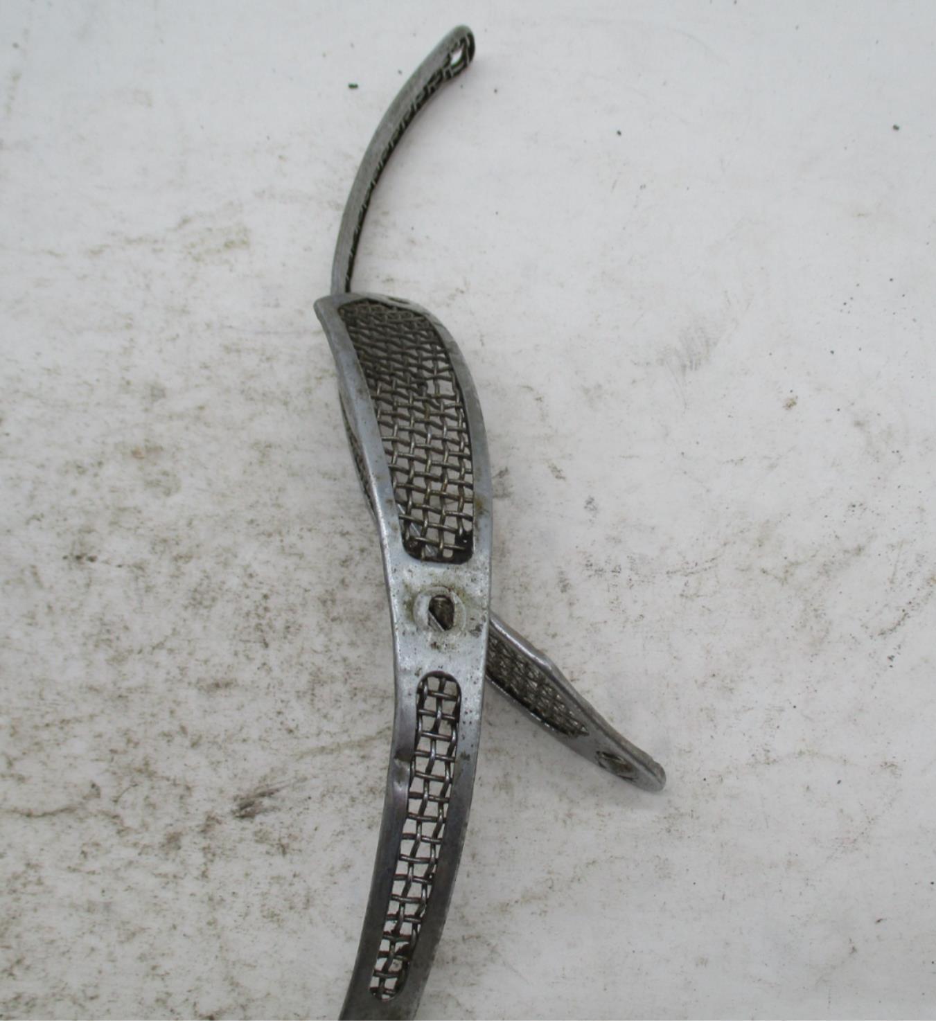 Pair of BSA Triumph Air Scoops Gauze Leading Shoe Brake Plate 37-3444