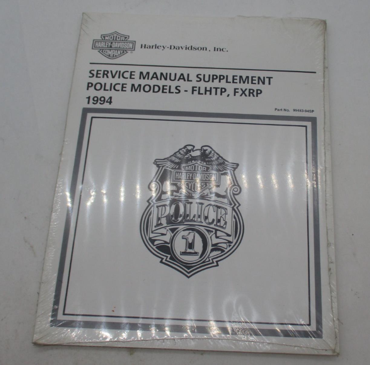 Harley Davidson NOS FLHTP FXRP Police Service Repair Manual Supplement 99483-94S