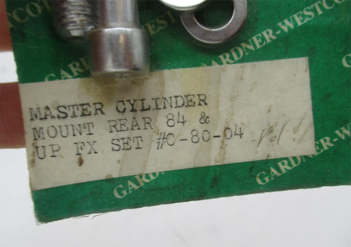 Harley Davidson 84 & Up FX Gardner Westcott Master Cylinder Mount Rear C-80-04