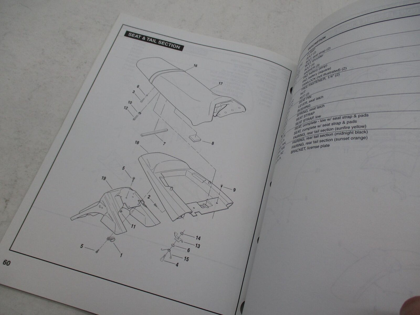 Harley Buell Official 2003 P3 Blast Model Parts Catalog 99573-03Y