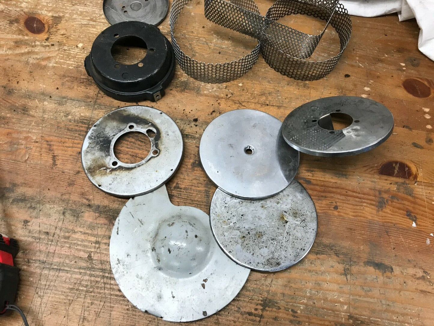 Lot of harley davidson panhead Shovelhead Ironhead backing plates air cleaners